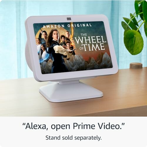 Smart display showing 'The Wheel of Time' on Prime Video