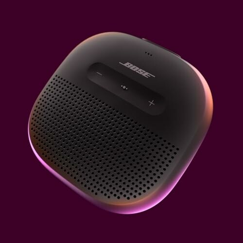 Bose portable speaker on purple background