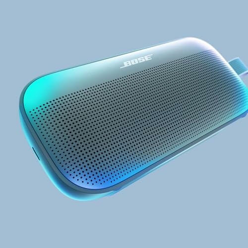 Bose portable speaker with blue lighting