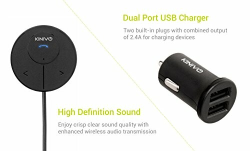 Kinivo dual port USB charger and high definition sound system.