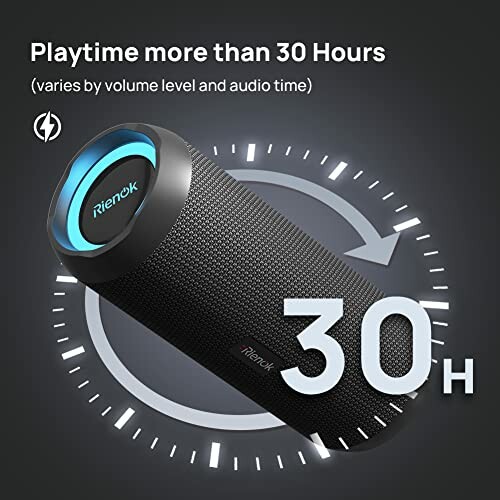 Bluetooth speaker with 30 hours playtime