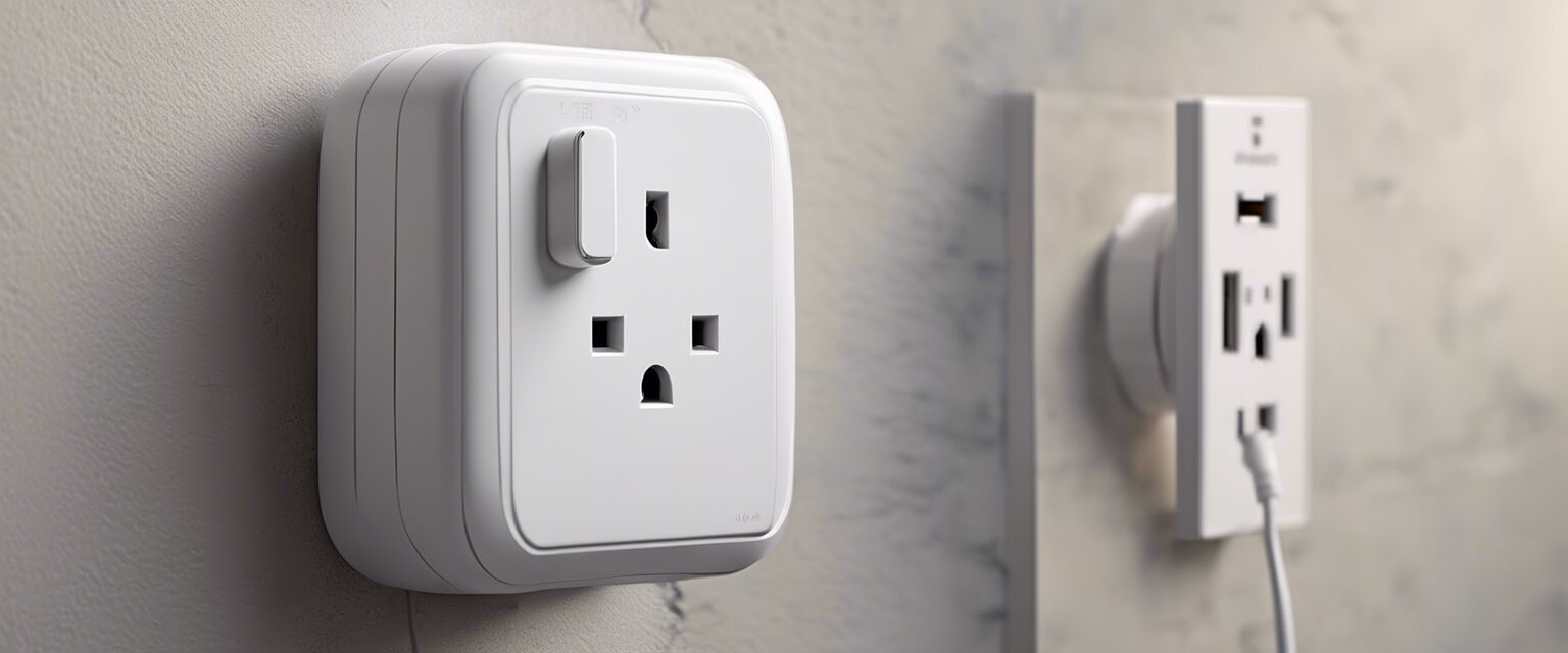 Smart plug in a wall socket